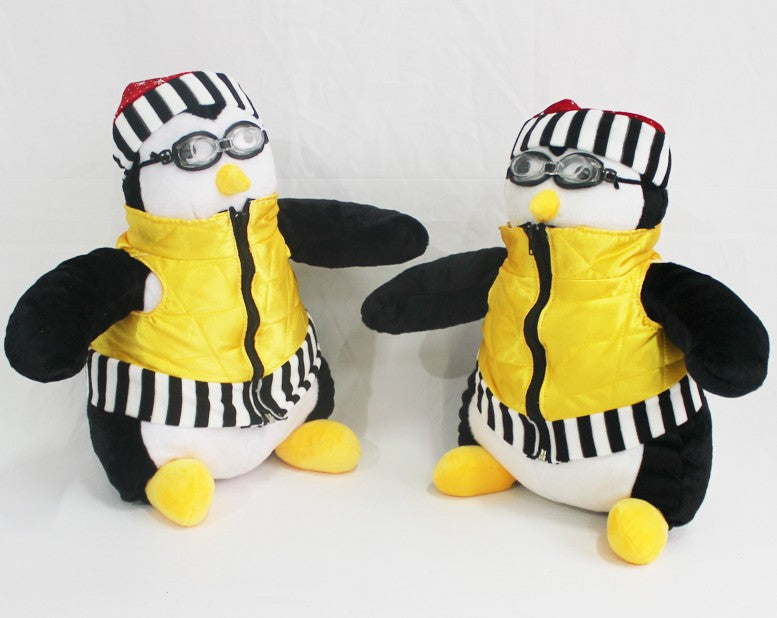 Peluche de pingüino de tela nacional (temática de amigos)