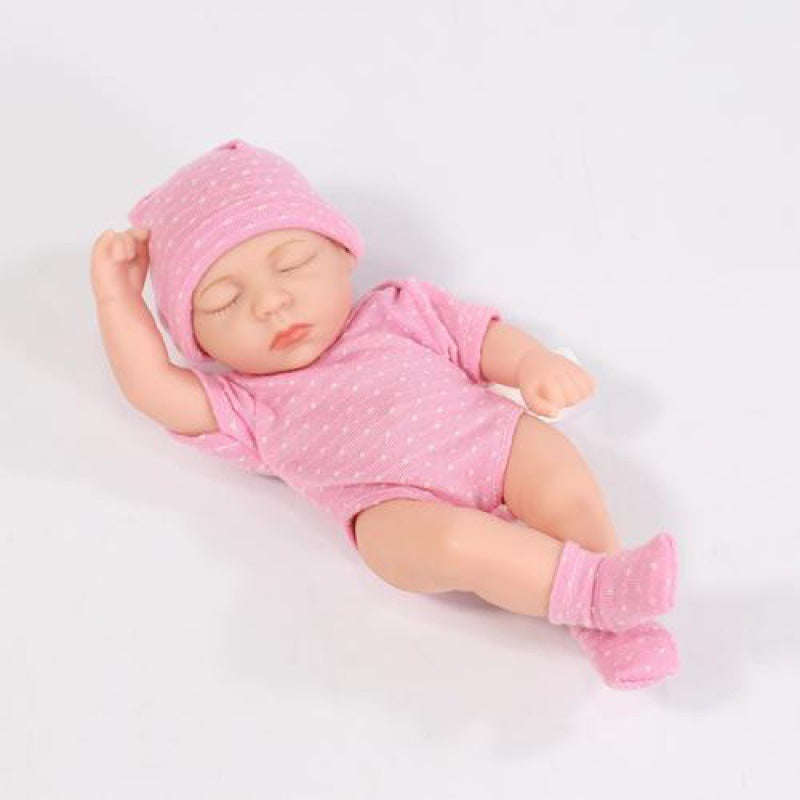 Mini Muñeca Bebé de Silicona Suave - Lindo Regalo para Niñas