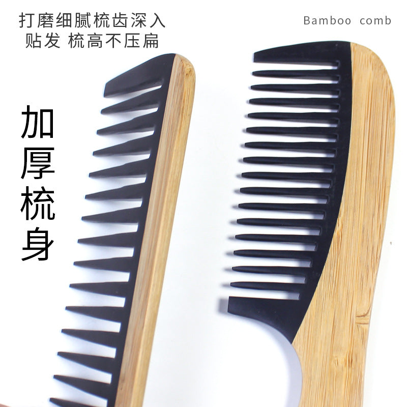 Peine de Bambú para el Cabello para Mujeres - Diseño de Madera Antiestático