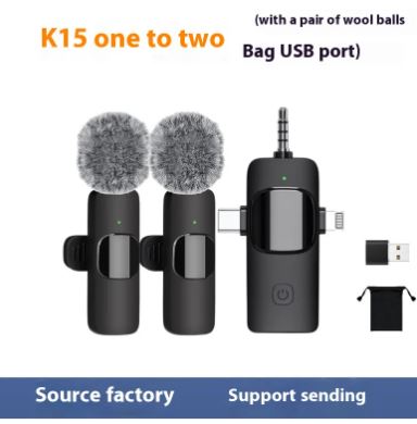 Wireless Collar Clip Microphone