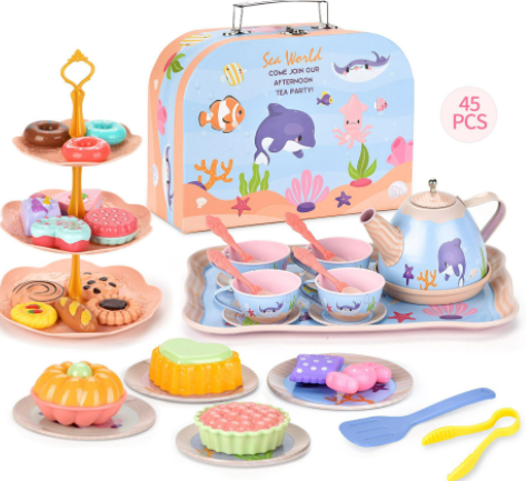 Juego de simulación de postres y té "La casita" para niñas