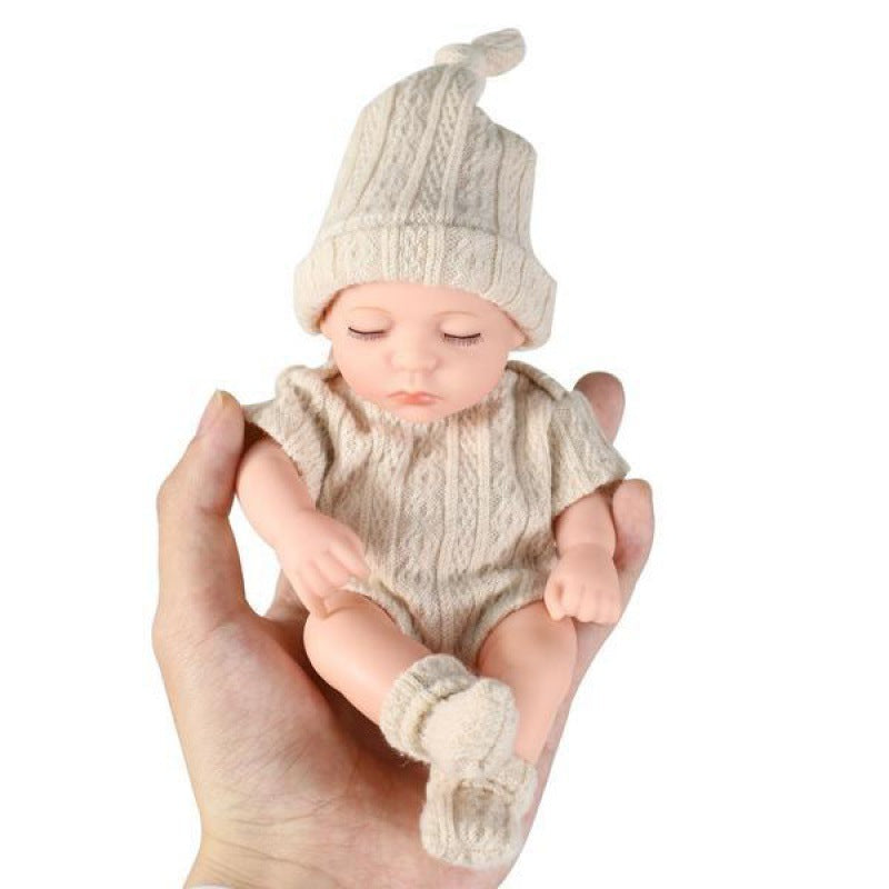 Mini Muñeca Bebé de Silicona Suave - Lindo Regalo para Niñas