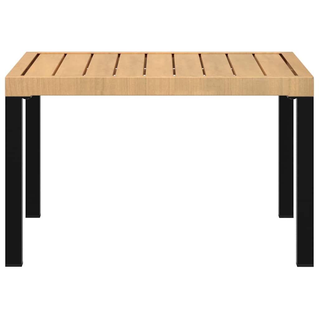 Mesa De Centro De Jardín Aluminio Negro 65X65X40 Cm