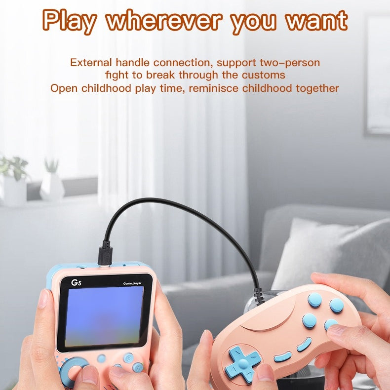 Consola portátil de juegos retro para 2 jugadores con 500 juegos