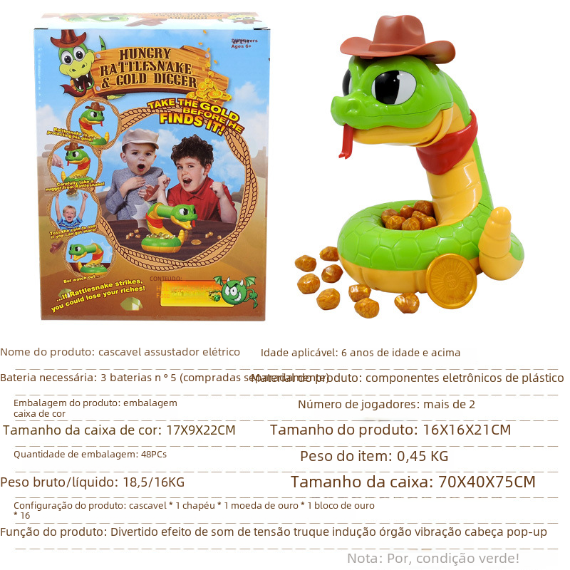 Juguete de Broma Eléctrico de Serpiente de Cascabel al por Mayor para Juegos