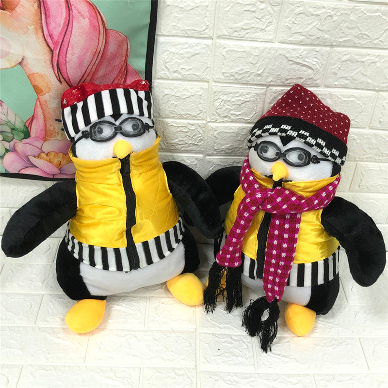 Peluche de pingüino de tela nacional (temática de amigos)